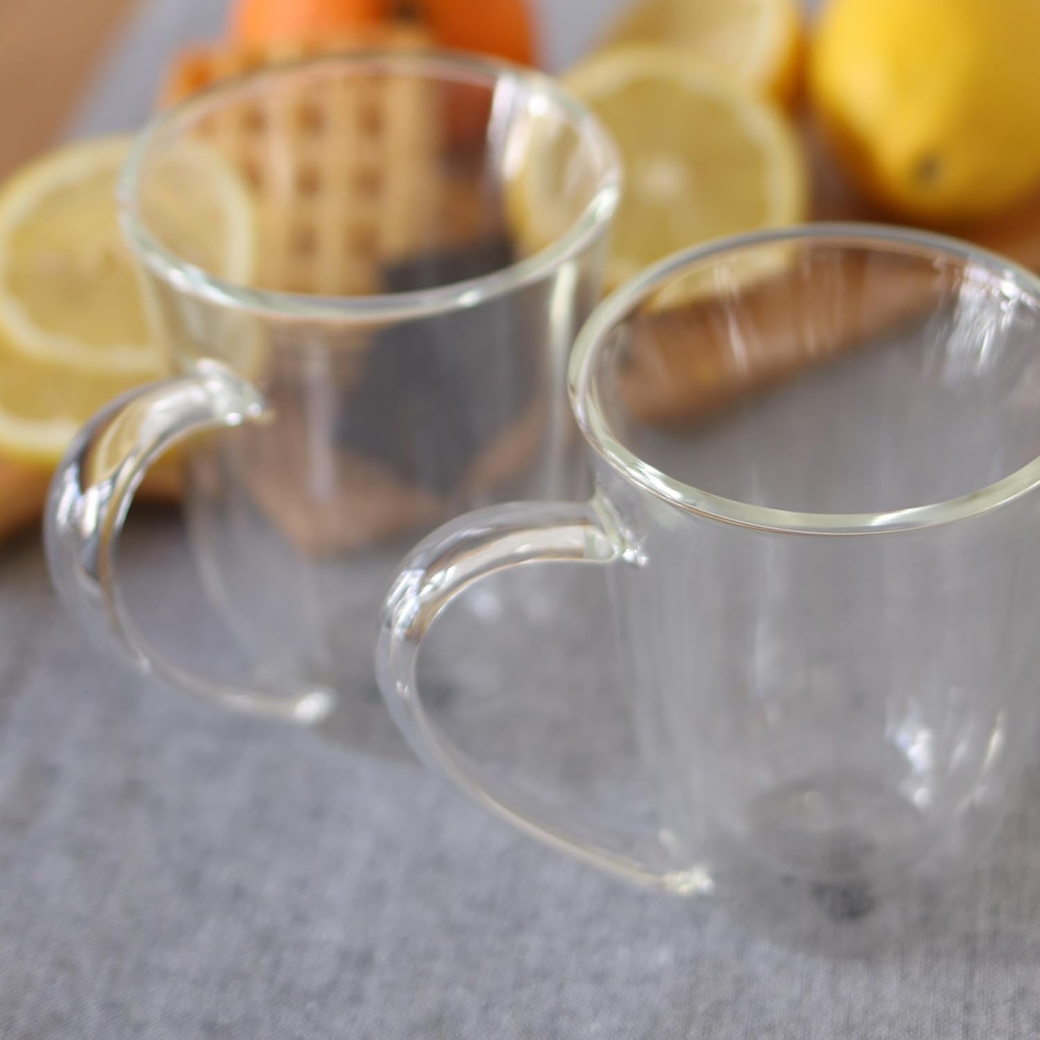 Wilmax Doppelwandige Tasse 400 ml Borosilikatglas 2er Set WL-888727/A2