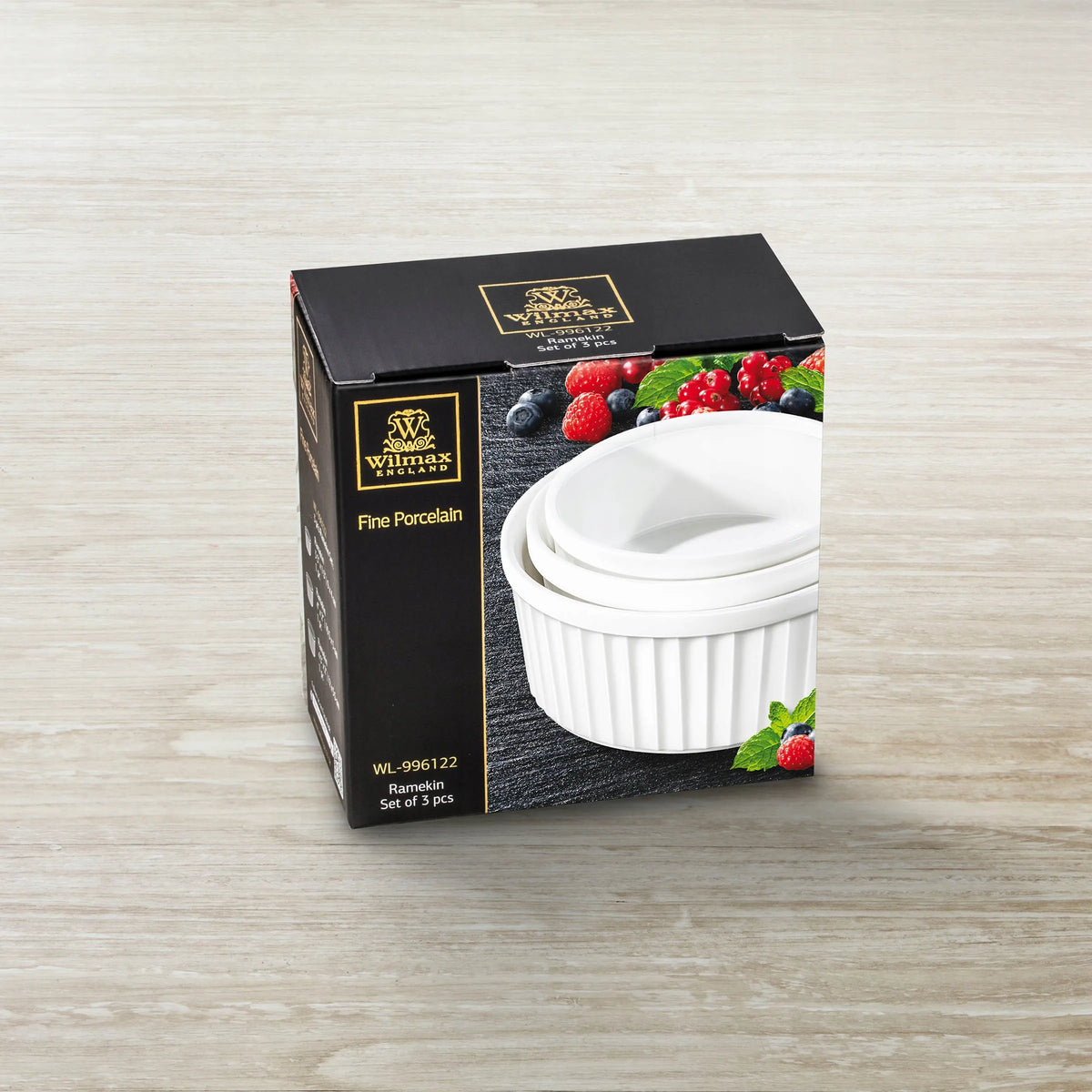 Wilmax Ramekin 3-teilig Weiß aus Porzellan