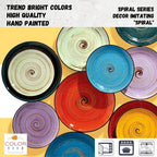 Wilmax Teller 25,5 cm 2er-Set Blau aus Porzellan