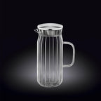 Wilmax Getränkeset 7-teilig mit Krug 1000 ml und 6 geriffelten Gläsern 250 ml