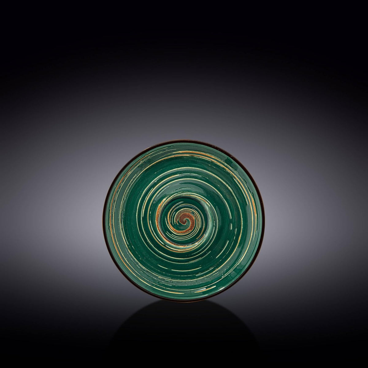 Wilmax Porzellan Untertasse, 15 cm, Spiral Green Kollektion, WL-669536/B