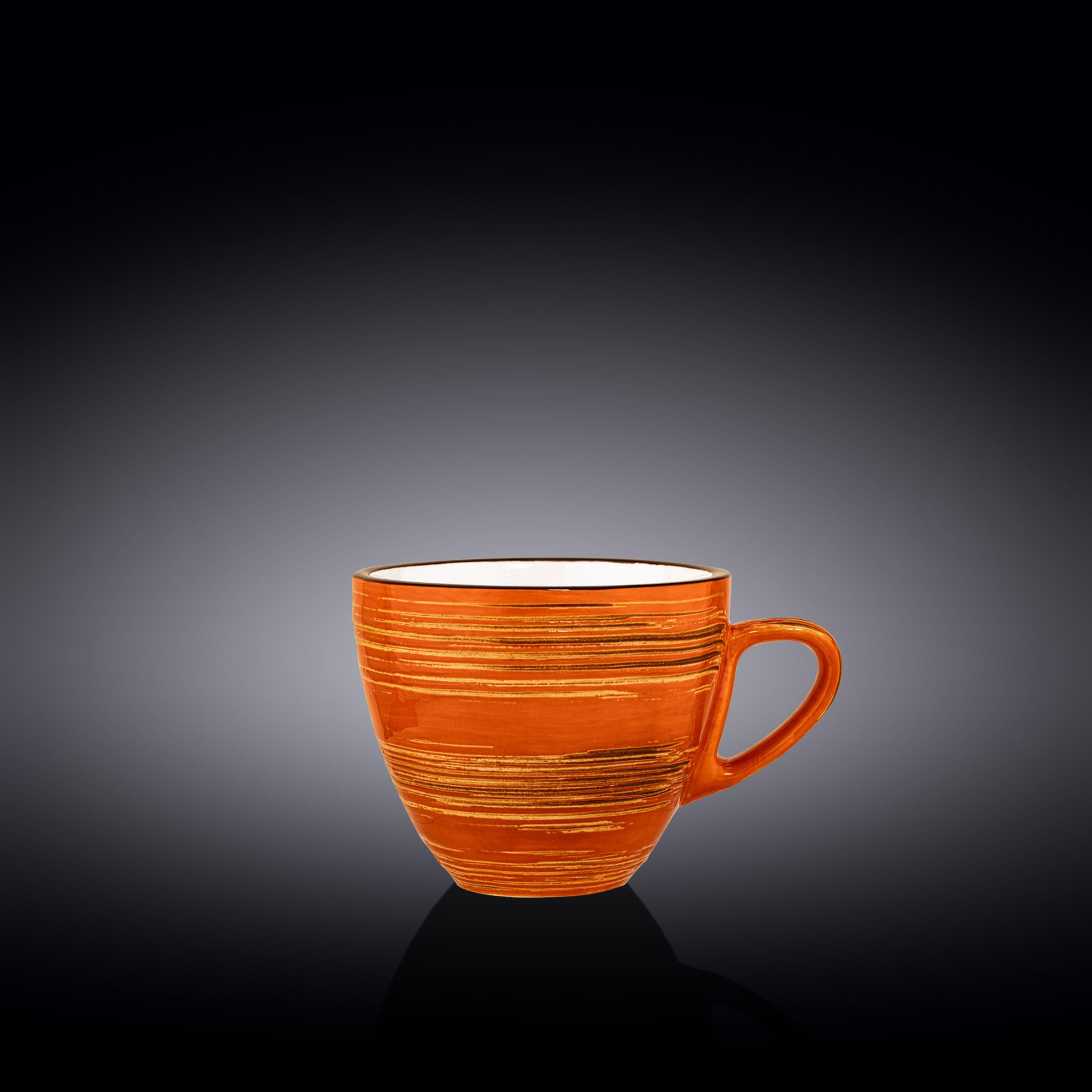 Wilmax WL-669336/A Porzellan Tasse, Orange, 300mL Kapazität