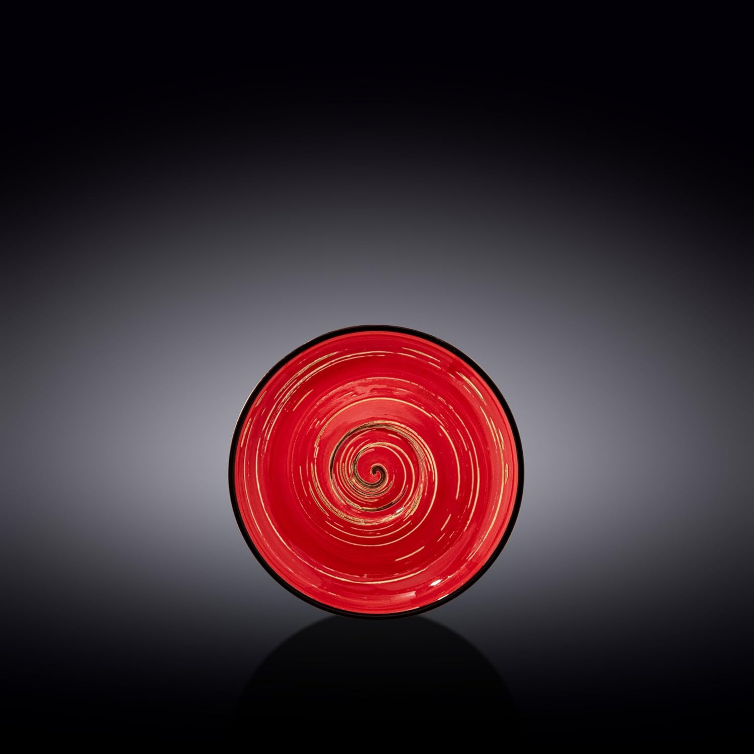 Wilmax Untertasse 12 cm Rot Porzellan WL-669234/B