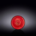 Wilmax Untertasse 12 cm Rot aus Porzellan