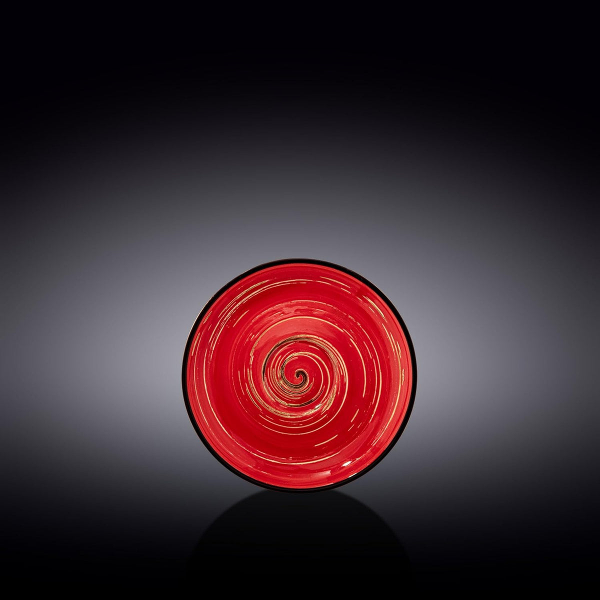 Wilmax Untertasse 12 cm Rot aus Porzellan