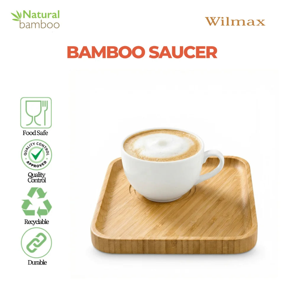 Wilmax Unterteller 17,5 × 17,5 cm Natur aus Bambus