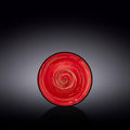 Wilmax Untertasse 14 cm Rot aus Porzellan