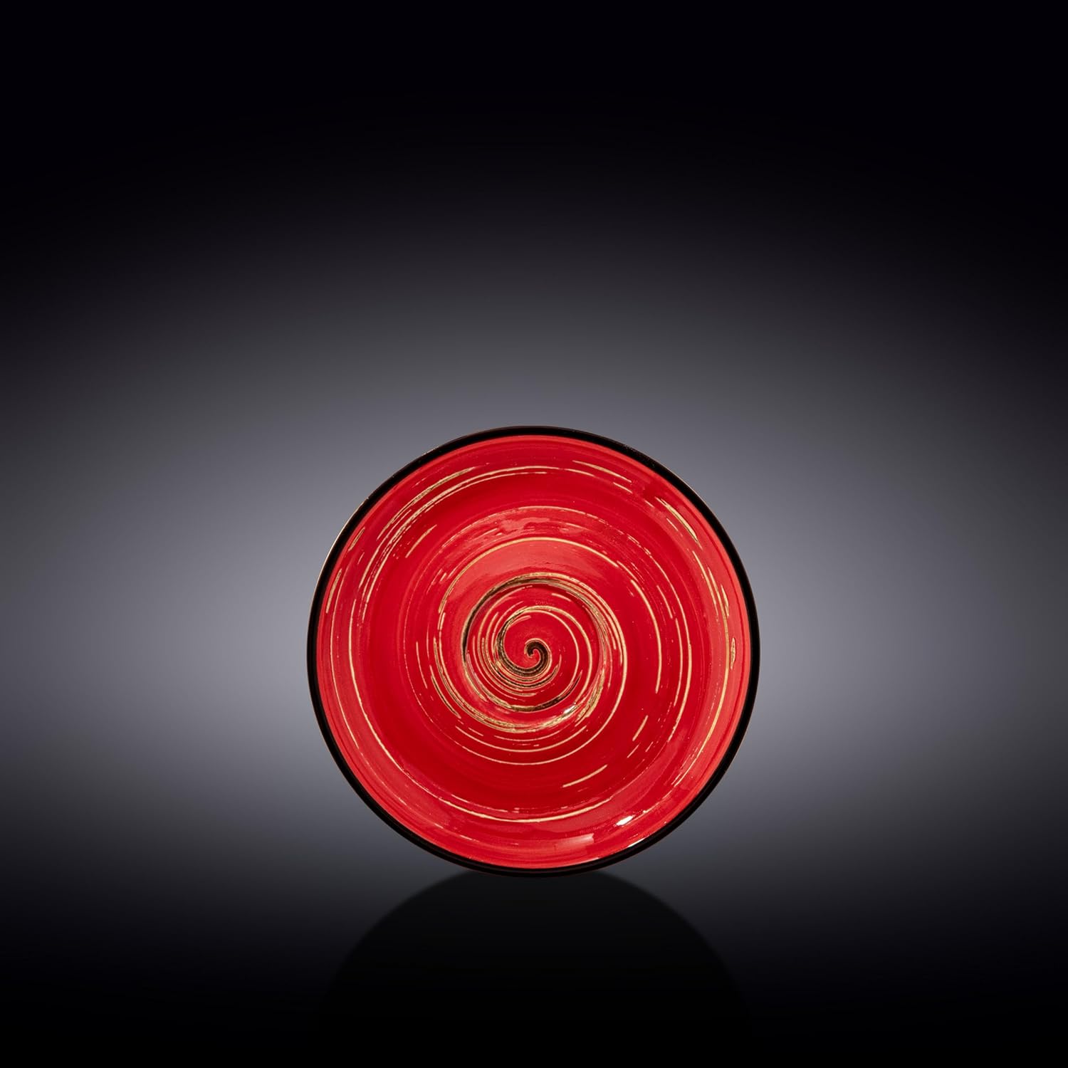 Wilmax Untertasse 14 cm Rot aus Porzellan