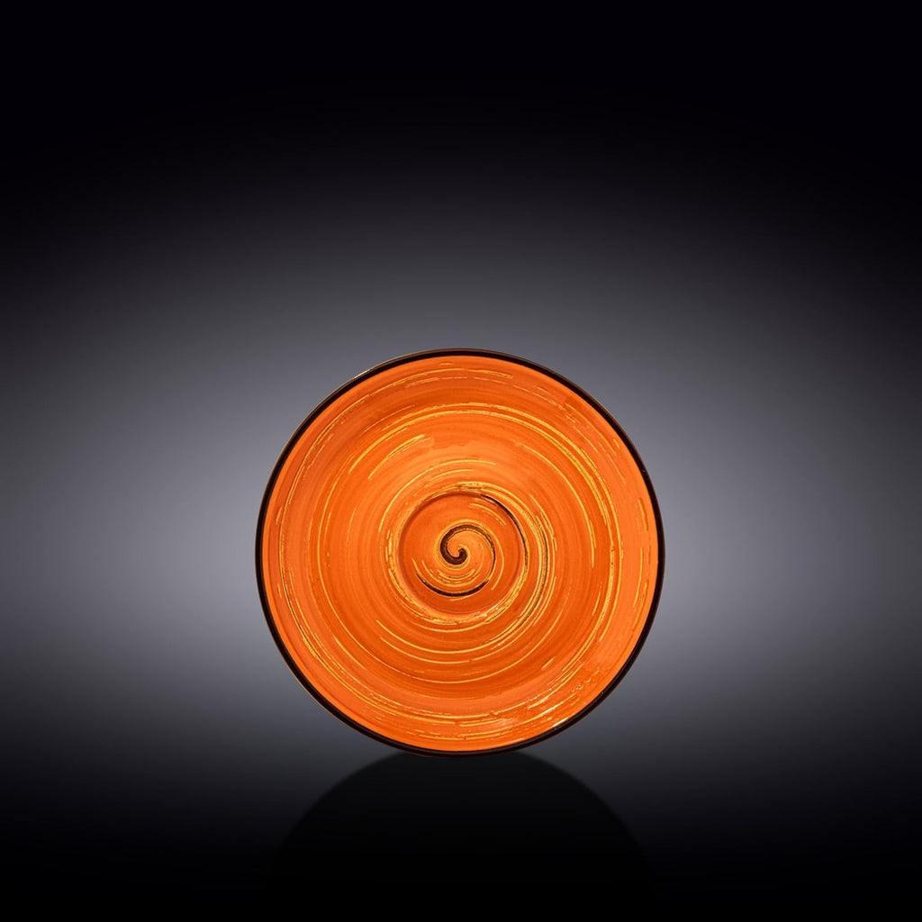 Wilmax Untertasse 15 cm Orange aus Porzellan