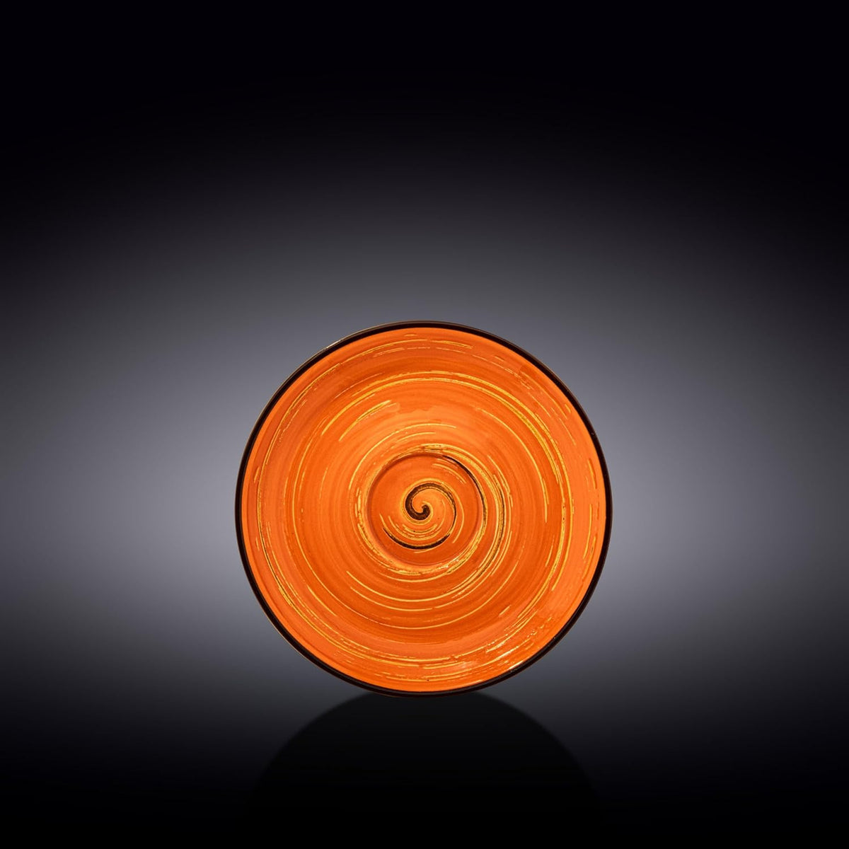 Wilmax Untertasse 15 cm Orange aus Porzellan