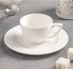 Wilmax Kaffeetasse und Untertasse, 90 ml, Julia-Kollektion, WL-880107/AB