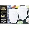 Wilmax WL-880108/2C Porzellan Becher, Weiss, 350mL Kapazität, 2 Stück