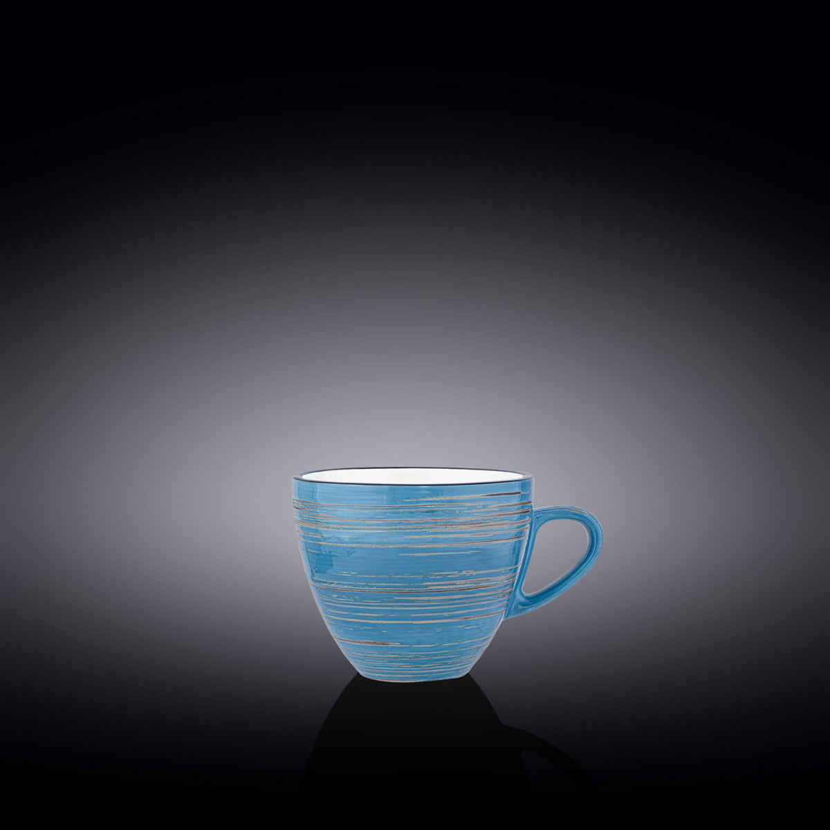 Wilmax WL-669635/A Porzellan Tasse, Blau, 190mL Kapazität