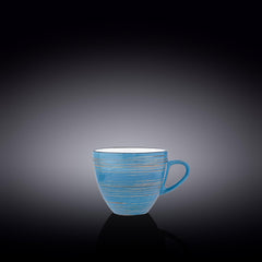 Wilmax WL-669635/A Porzellan Tasse, Blau, 190mL Kapazität