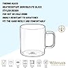 Wilmax | Teegläser & Kaffeegläser mit Henkel | 6er-Set | 320 ml