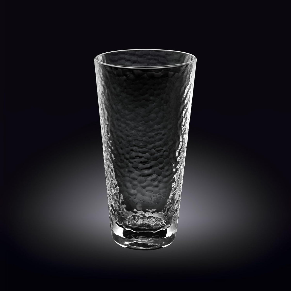 Wilmax Gehämmertes Glas 320 ml 6er-Set Transparent aus Borosilikatglas