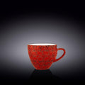 Wilmax Tasse 300 ml Rot aus Porzellan