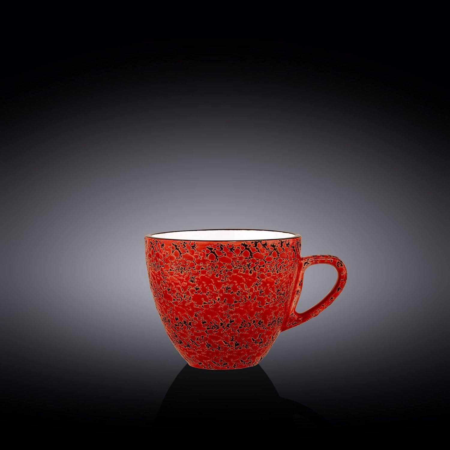 Wilmax Tasse 300 ml Rot aus Porzellan