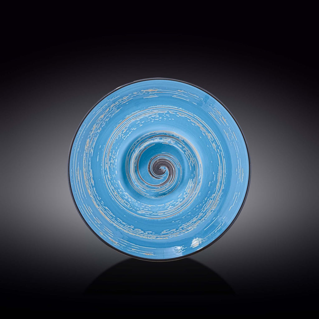 Wilmax Tiefer Teller 24 cm 200 ml Blau aus Porzellan
