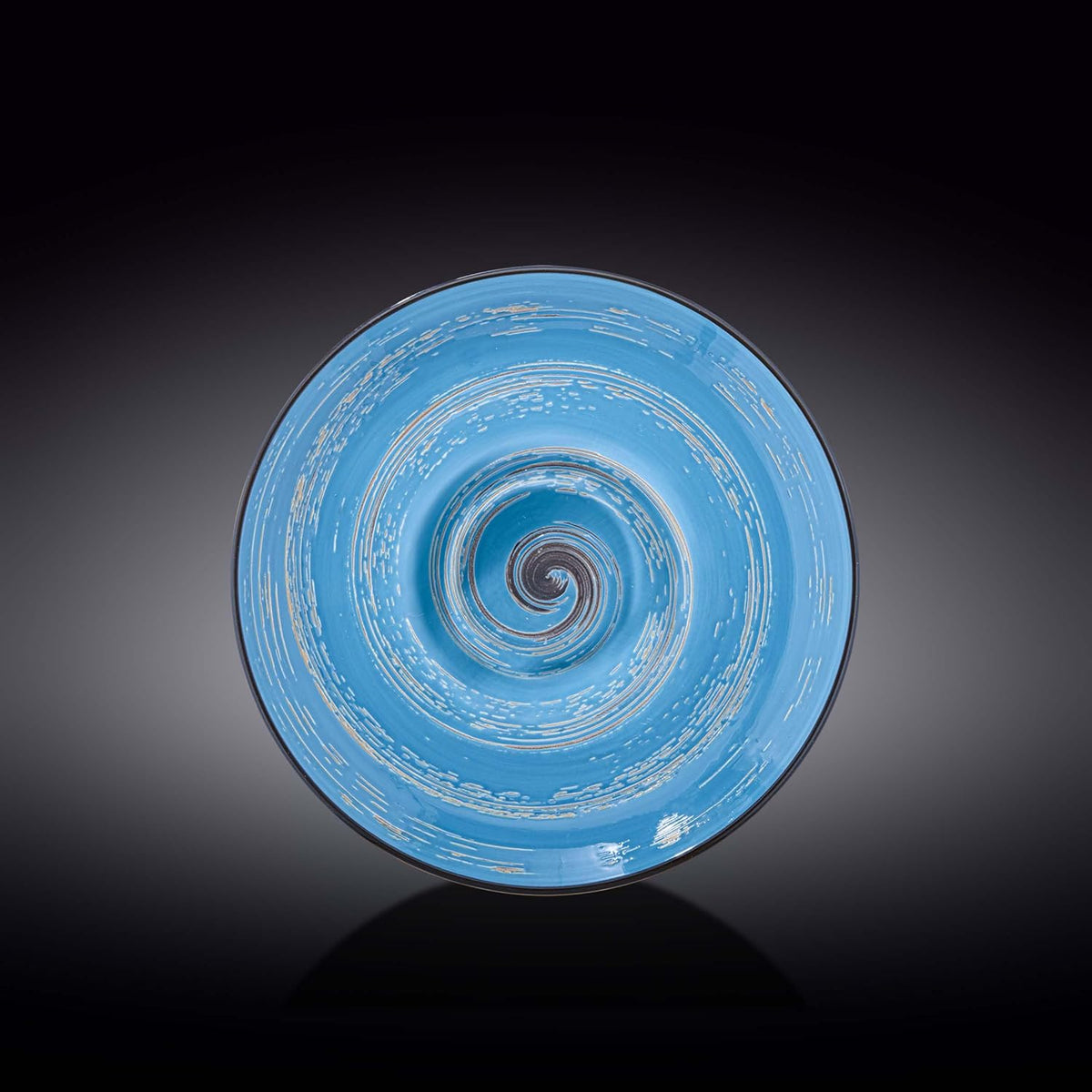 Wilmax Tiefer Teller 24 cm 200 ml Blau aus Porzellan