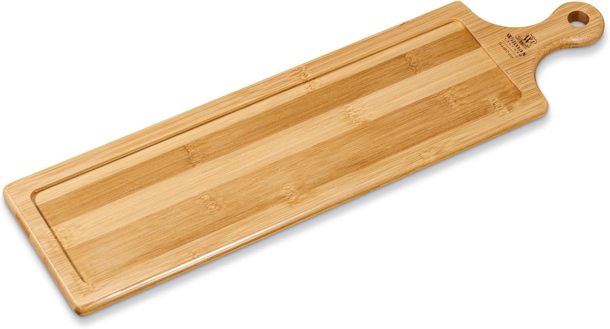 Wilmax Serviertablett 45,5 × 12 cm Natur aus Bambus