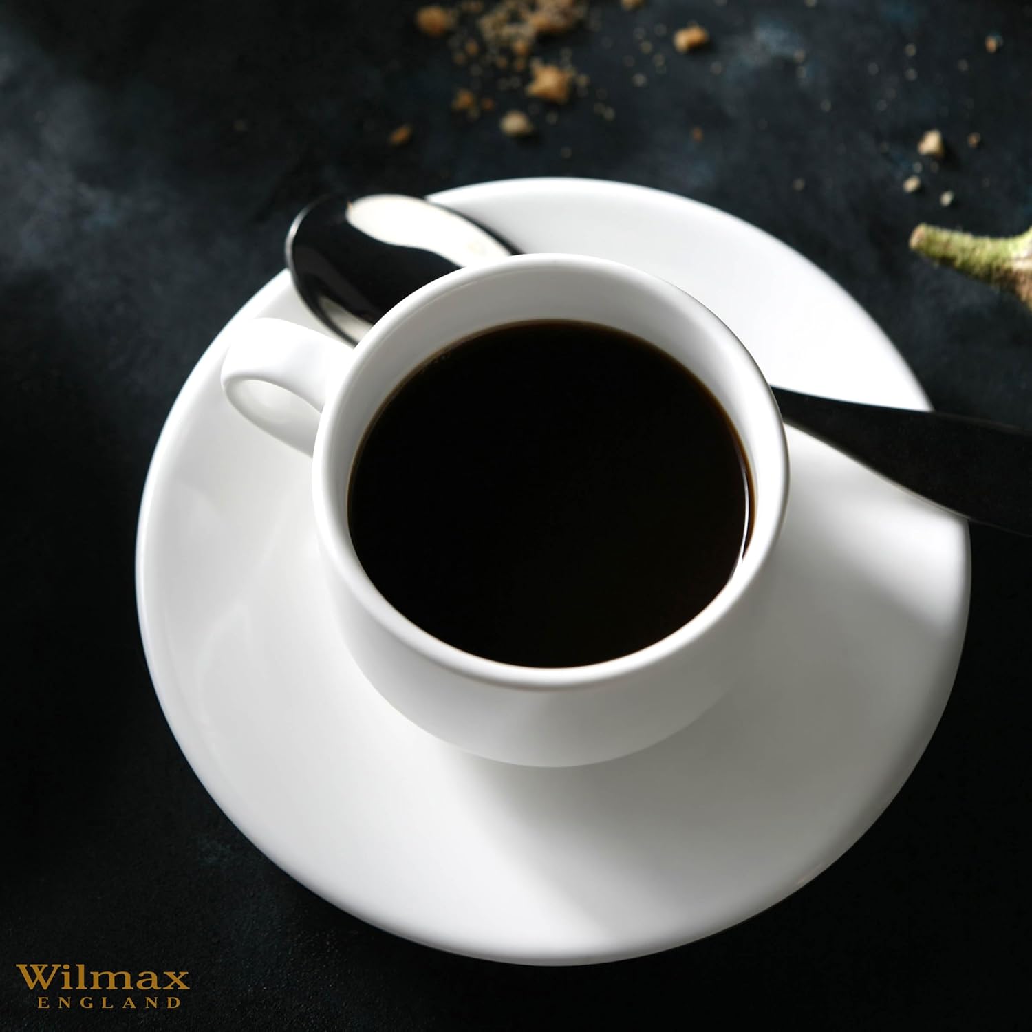 Wilmax Kaffeetassen mit Untertassen 6er Set 140 ml WL-993039/6C