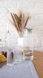 Wilmax Karaffe mit 6 Gläsern Glas Set WL-888220/A-888626/A6