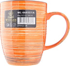 Wilmax Becher 460 ml Orange aus Porzellan