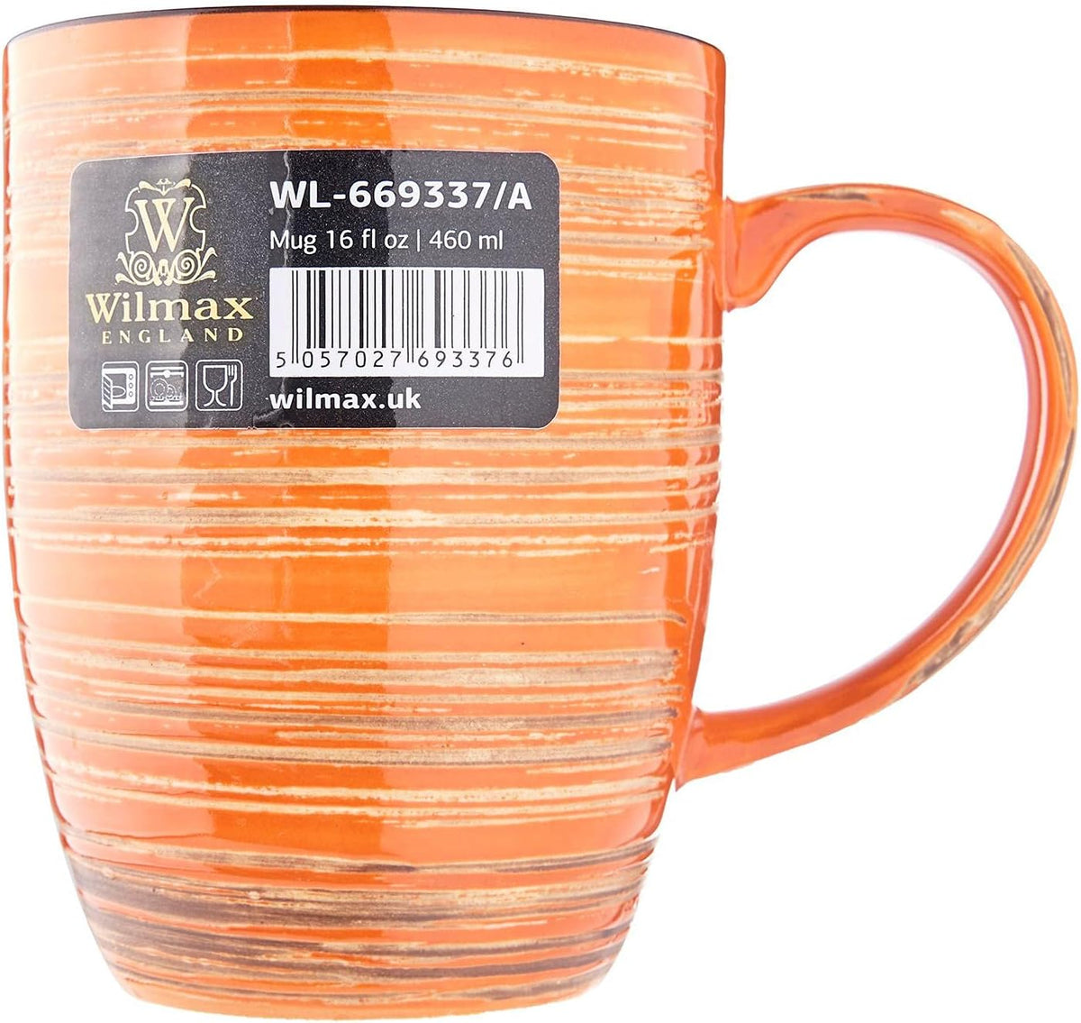 Wilmax Becher 460 ml Orange aus Porzellan
