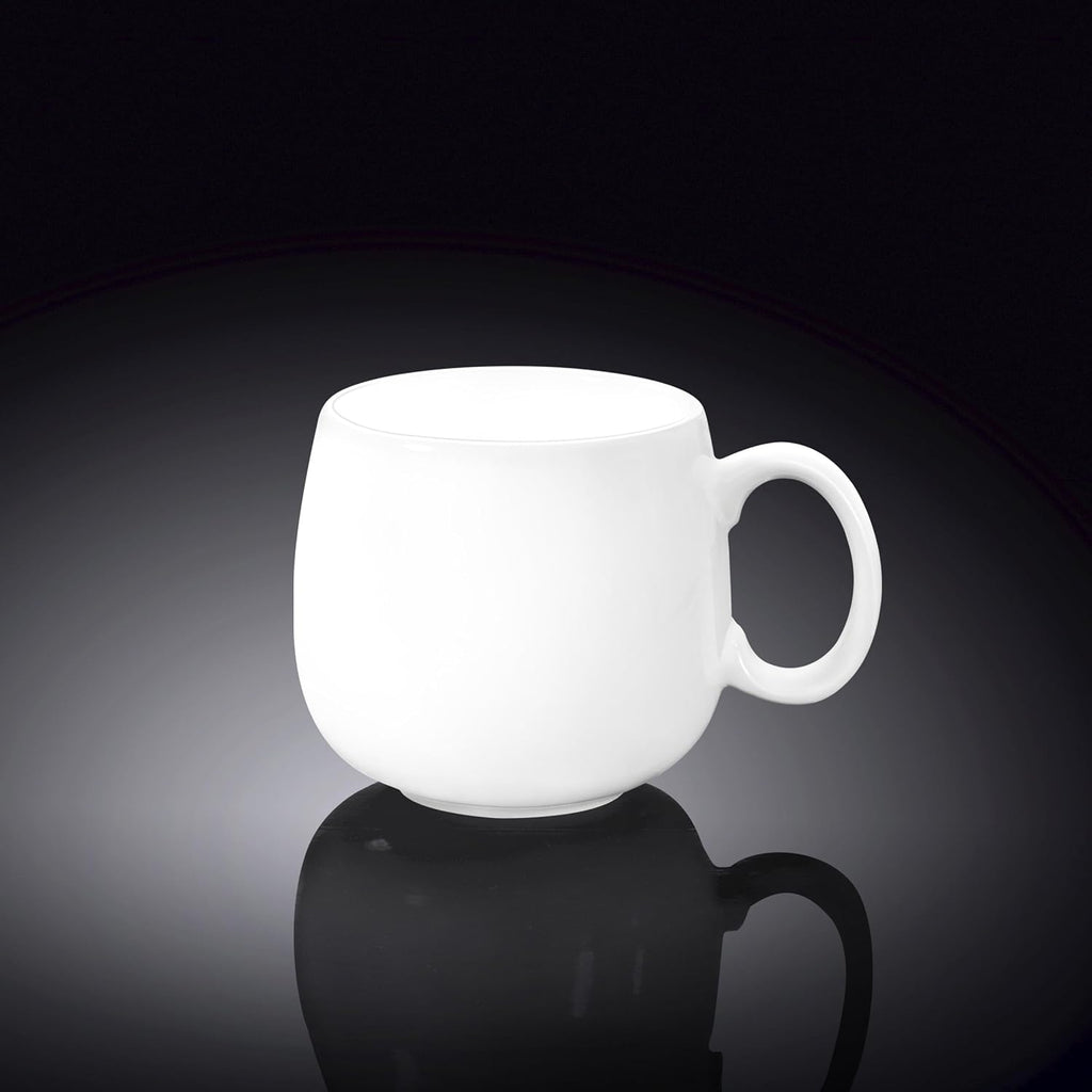 Wilmax Tasse 400 ml Weiß aus Porzellan