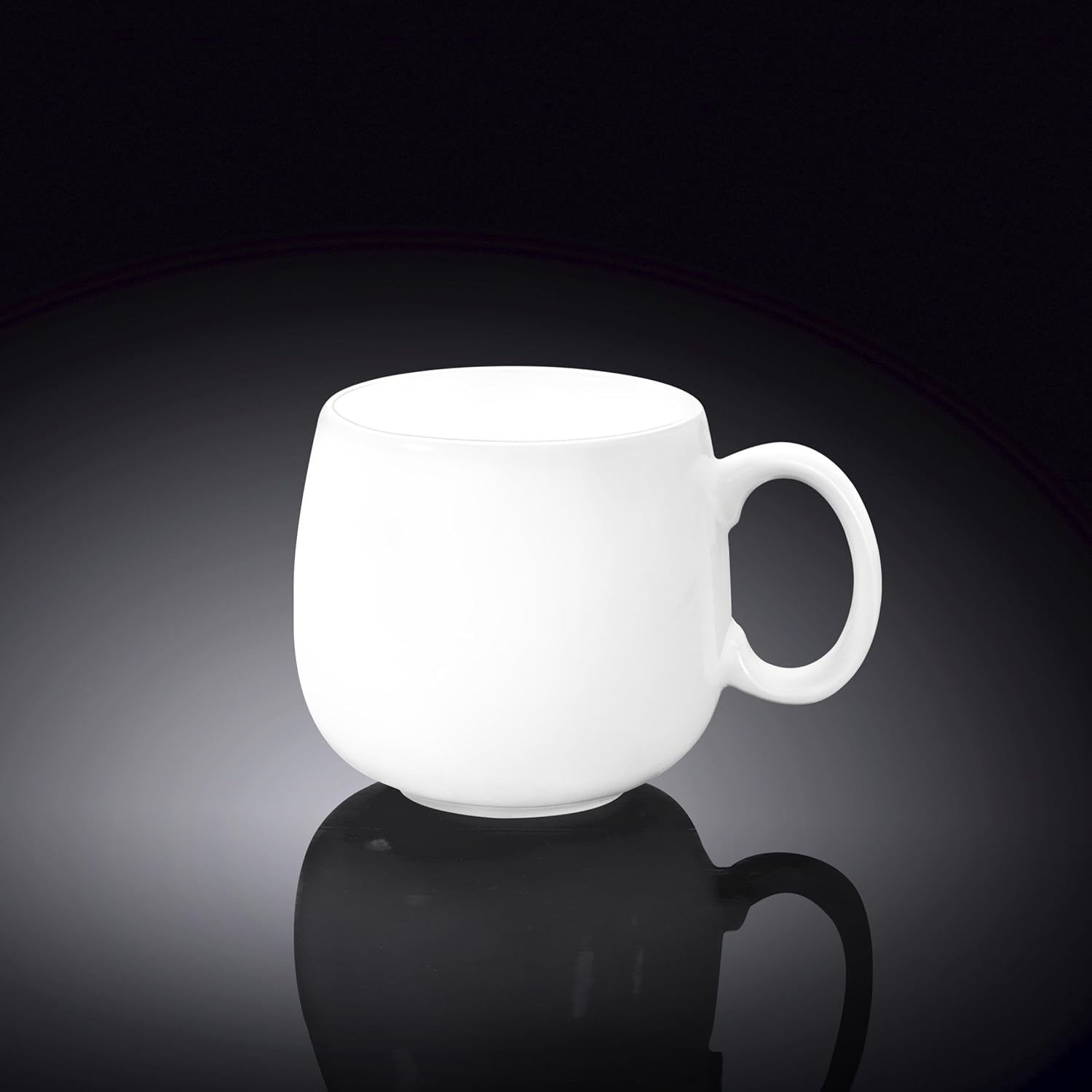 Wilmax Tasse 400 ml Weiß aus Porzellan