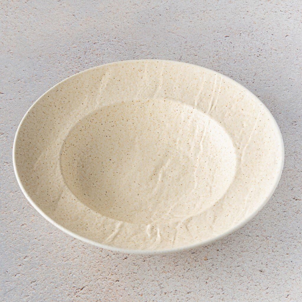 Wilmax Tiefer Teller 25,5 cm 350 ml Sand aus Porzellan