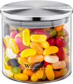 Wilmax Vorratsglas 600 ml mit Edelstahldeckel 3er Set WL-888512/A3