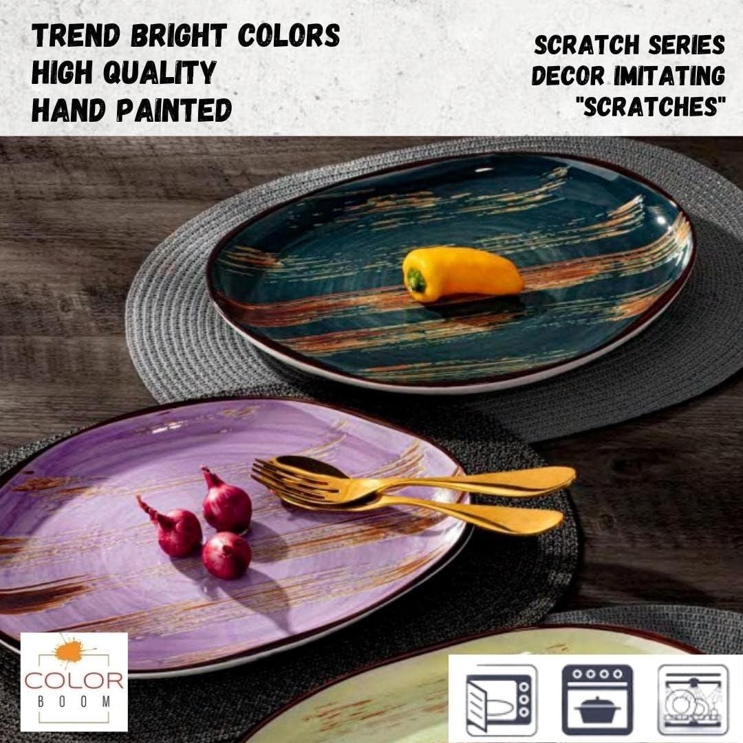 Wilmax round dessert plates 6-piece, 18 cm, ColorBoom collection WL-668111/A6