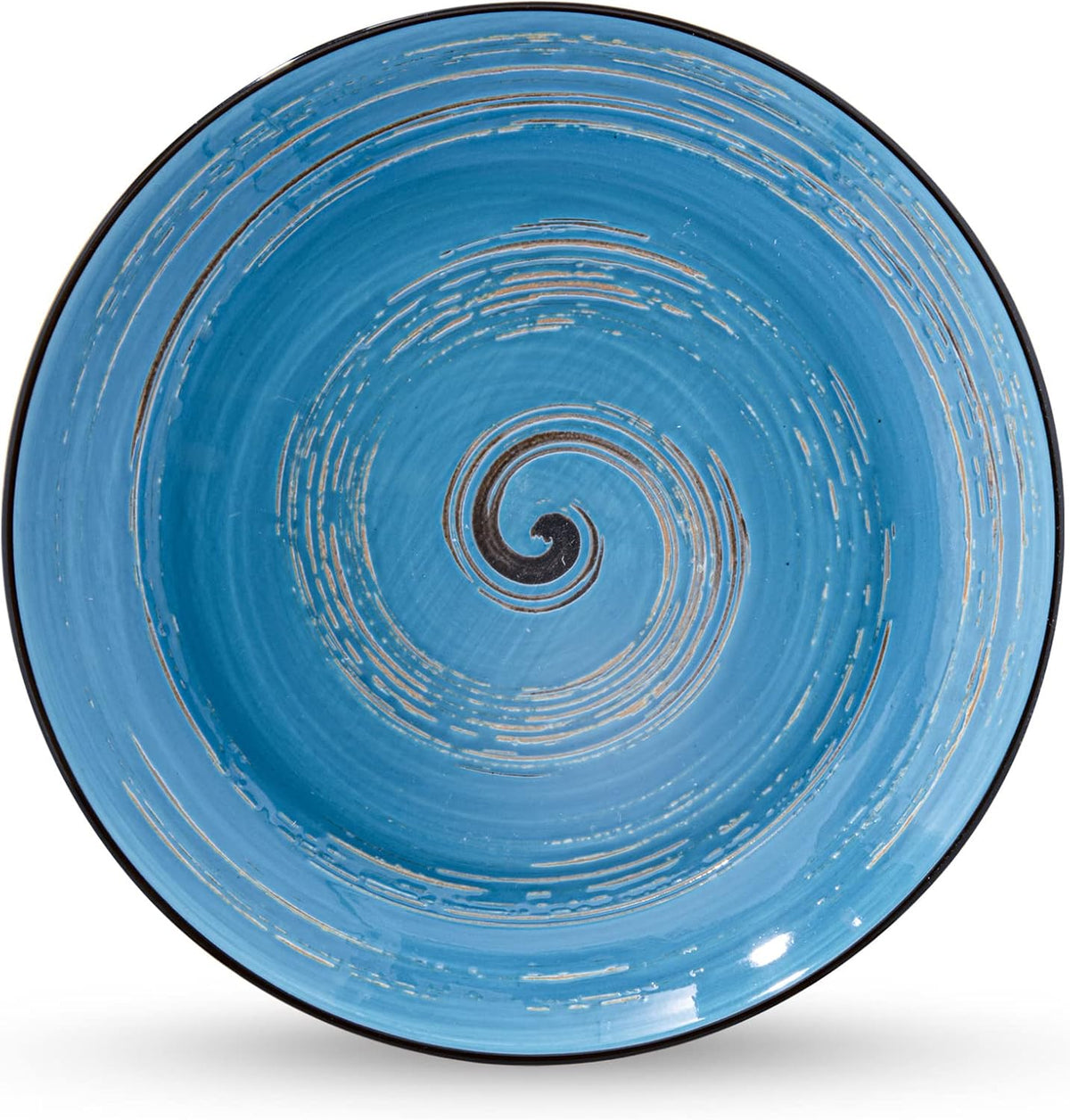 Wilmax Tiefer Teller 25,5 cm 350 ml 2er-Set Blau aus Porzellan