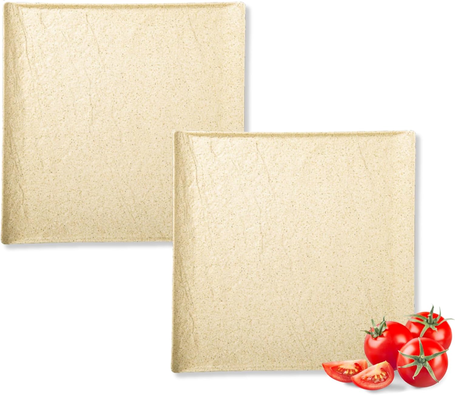 Wilmax Quadratische Teller 21.5 cm 2er Set Sandstone WL-661306/A2