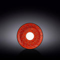 Wilmax Untertasse 15 cm Rot aus Porzellan