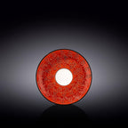 Wilmax Untertasse 15 cm Rot aus Porzellan