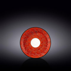 Wilmax Porzellan Untertasse, 15 cm, Splash Red Kollektion, WL-667236/B
