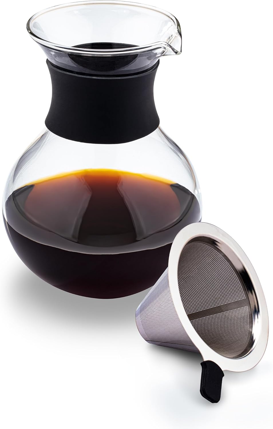 Wilmax Kaffeedekanter 950 ml Transparent aus Borosilikatglas