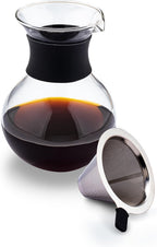 Wilmax Kaffeedekanter 950 ml Transparent aus Borosilikatglas