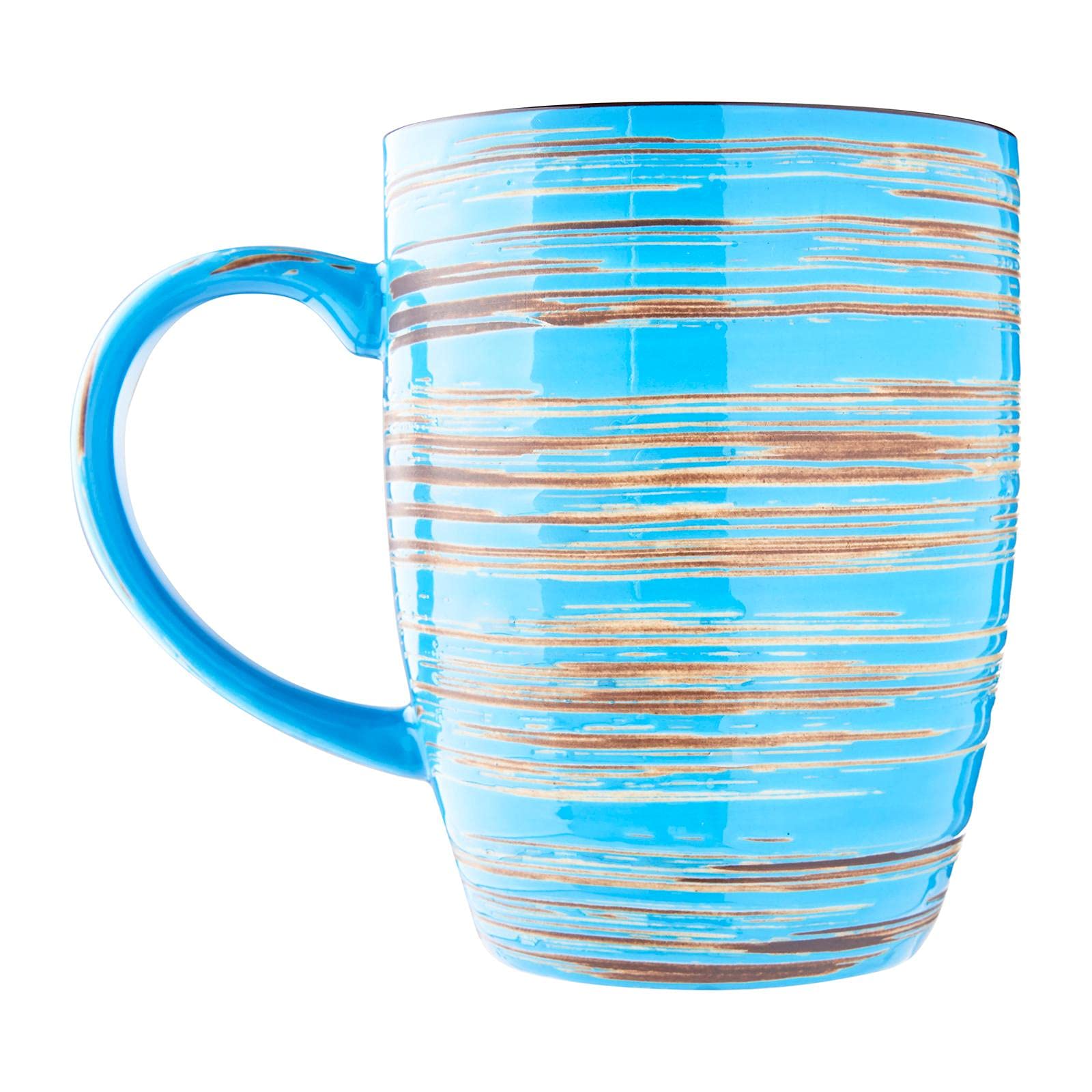 Wilmax WL-669637/A Porzellan Becher, Blau, 460mL Kapazität