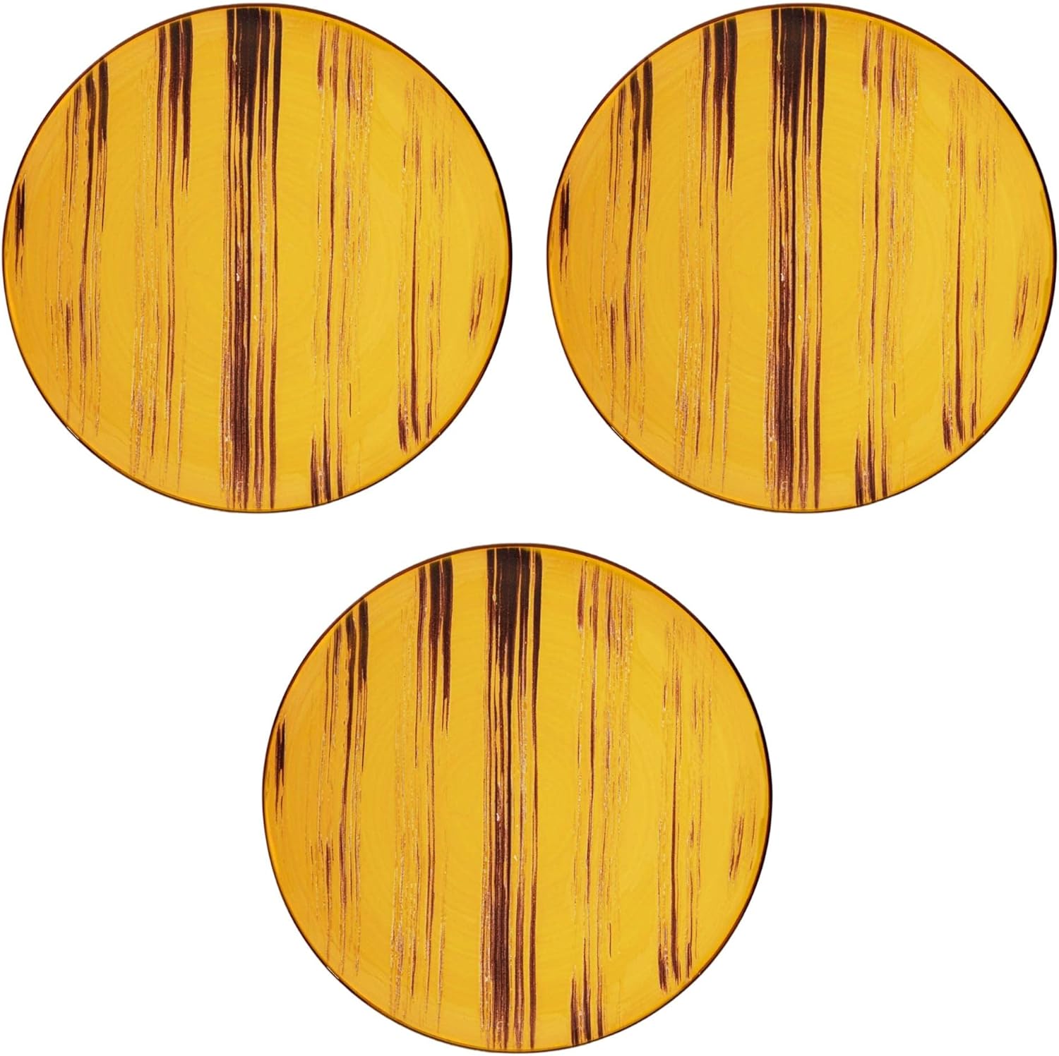 Wilmax Teller 23 cm Gelb Porzellan 3er Set WL-668413/A3