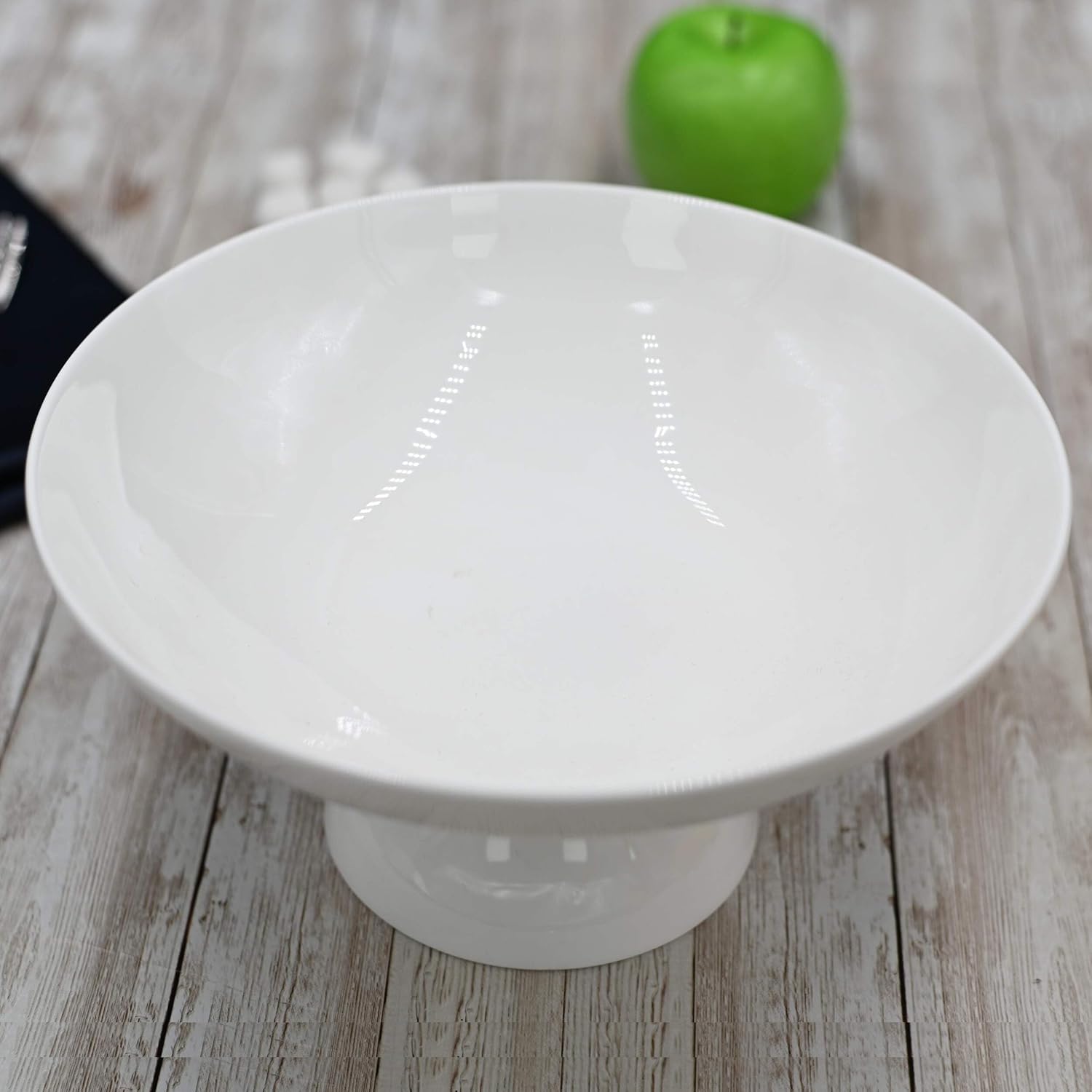 Wilmax | Obstschale in Geschenkbox | 24 x 11,5 cm | Weiß | WL-996126/1C