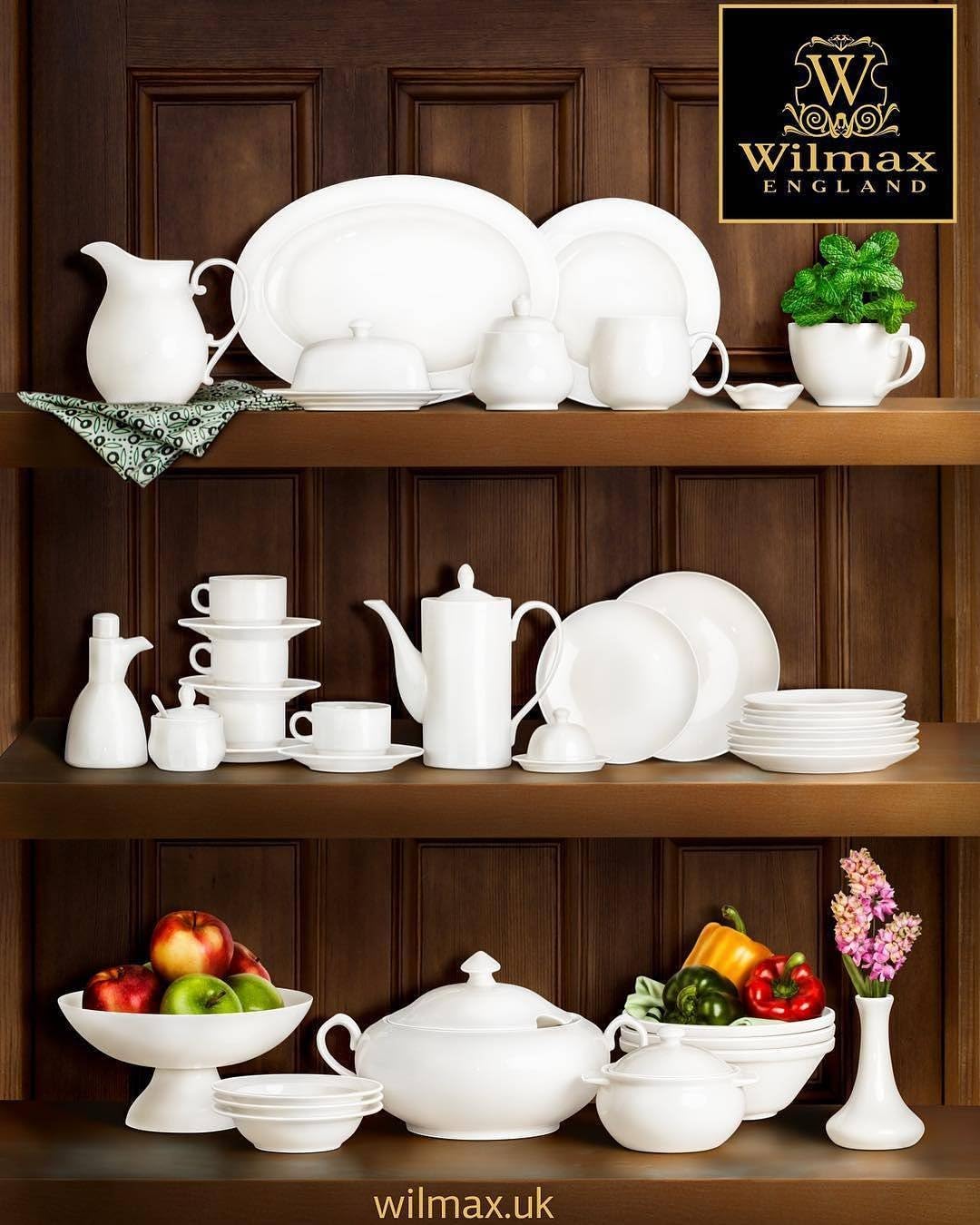 Wilmax England Rectangular Porcelain Plate, 36 x 22 cm, WL-992662/A