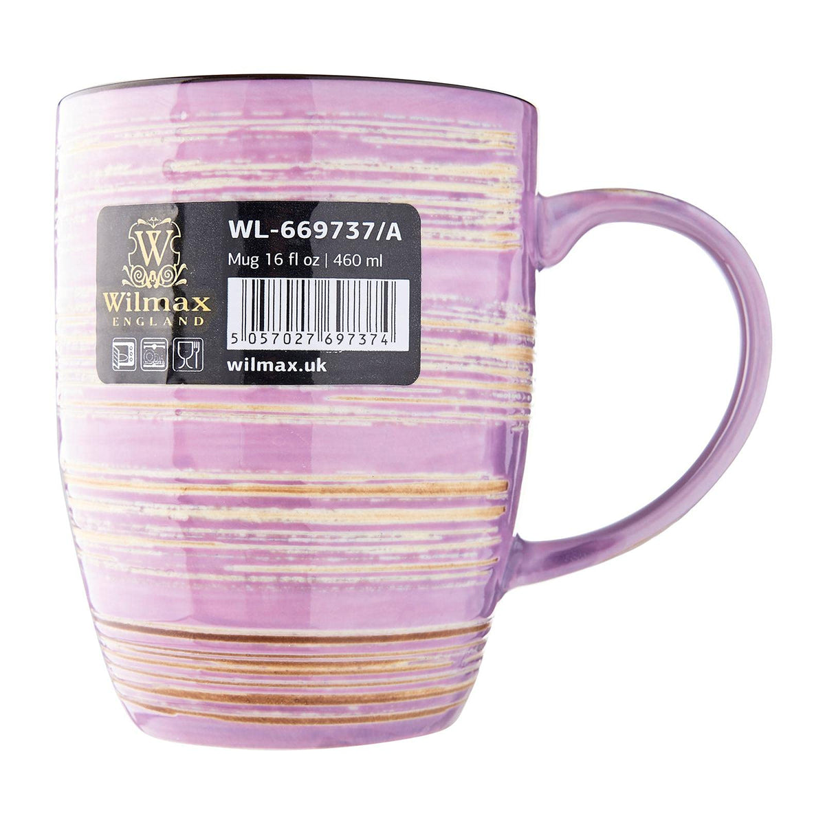 Wilmax WL-669737/A Porzellan Becher, Lavendel, 460mL Kapazität