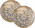 Wilmax Teller 25 cm 2er-Set Mehrfarbig aus Porzellan
