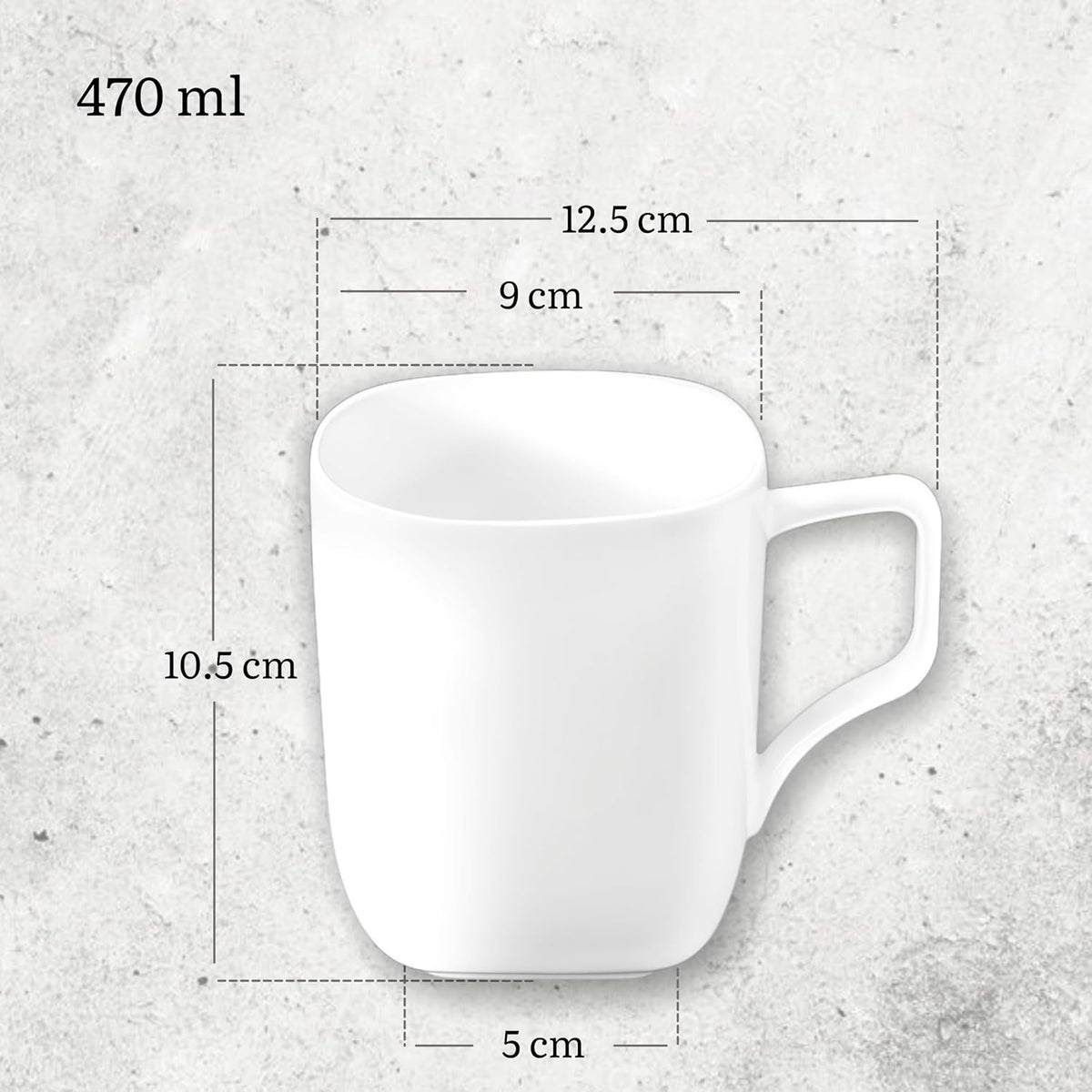 Wilmax Servierset 4-teilig mit Bambustellern 28 × 17,5 cm und Porzellanbechern 470 ml