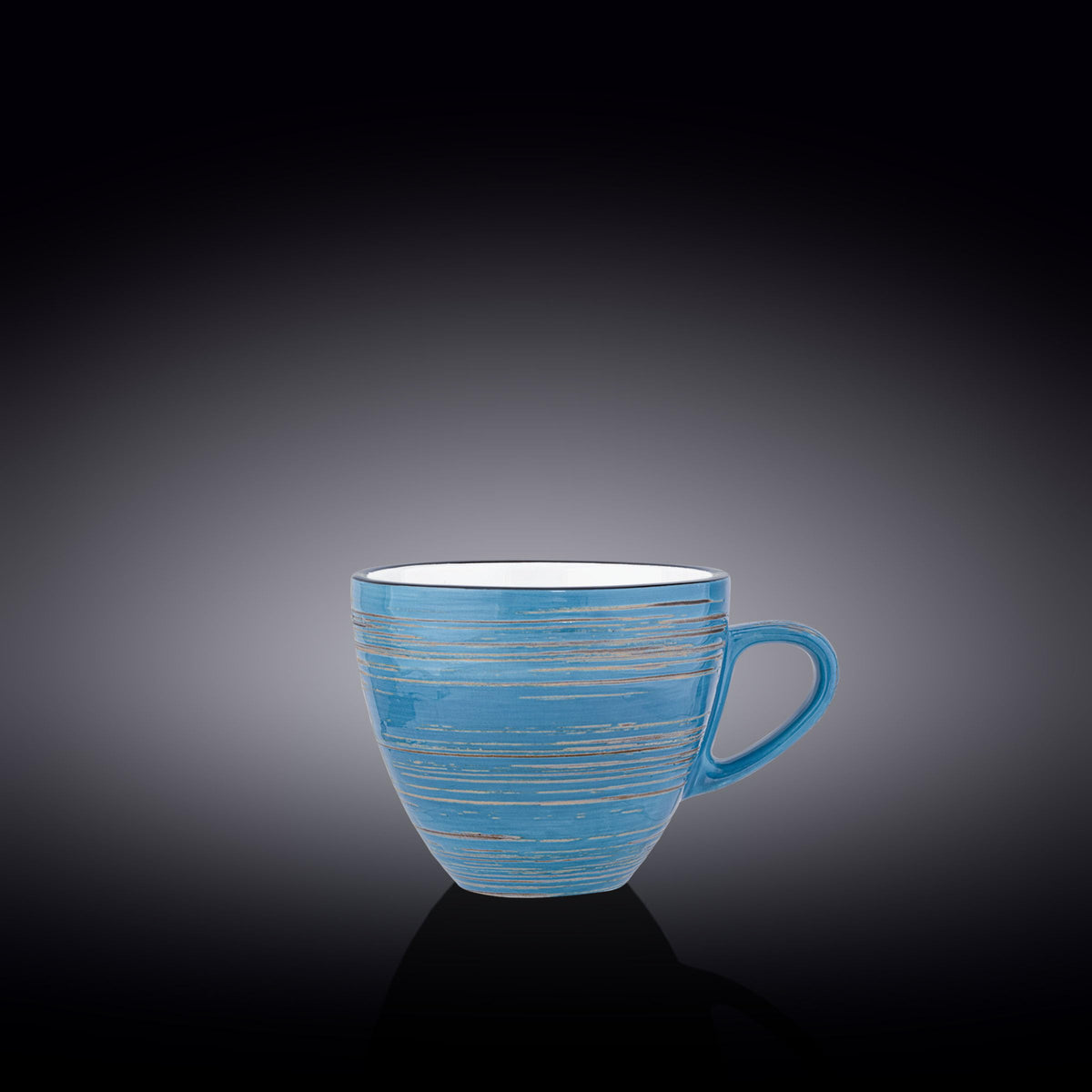 Wilmax WL-669636/A Porzellan Tasse, Blau, 300mL Kapazität