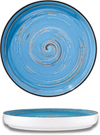 Wilmax Teller 28 cm Blau aus Porzellan